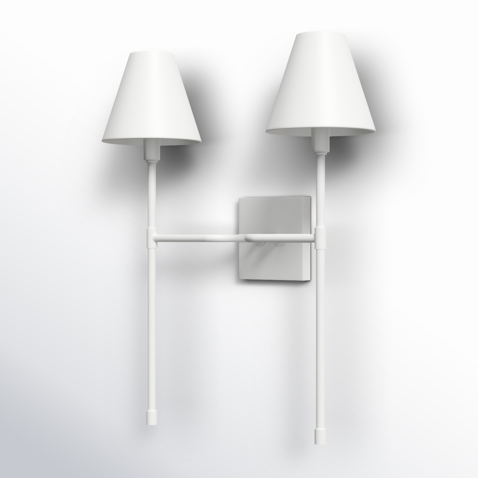 Keirn Metal Wallchiere, White