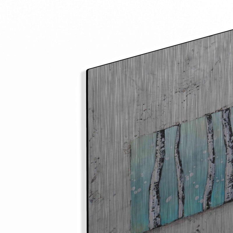 Red Window Barrel Studio «Window to Nature III» par Britt Hallowell, art mural en métal, MTL-14161, H 12 po x l 12 po