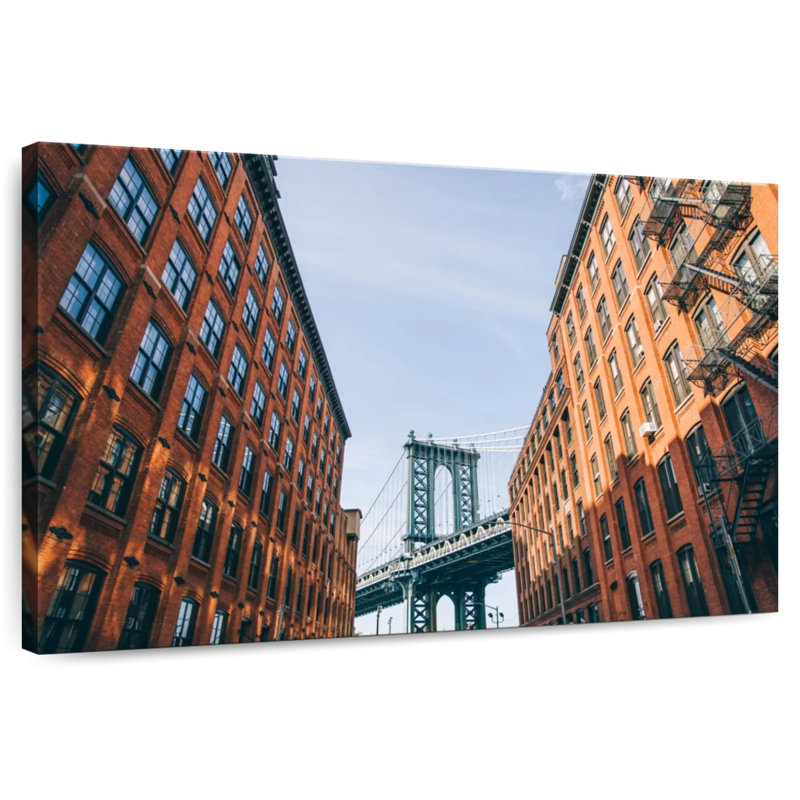 Paysage de Lilie Manhattan Bridge Street, H 20 po x l 30 po