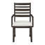 Chaise avec accoudoirs rembourrés (ensemble de 2)