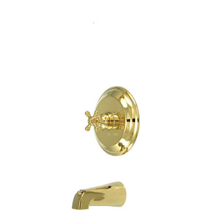 Metropolitan Single Handle Wall Mounted Tub Spout, Polished Brass