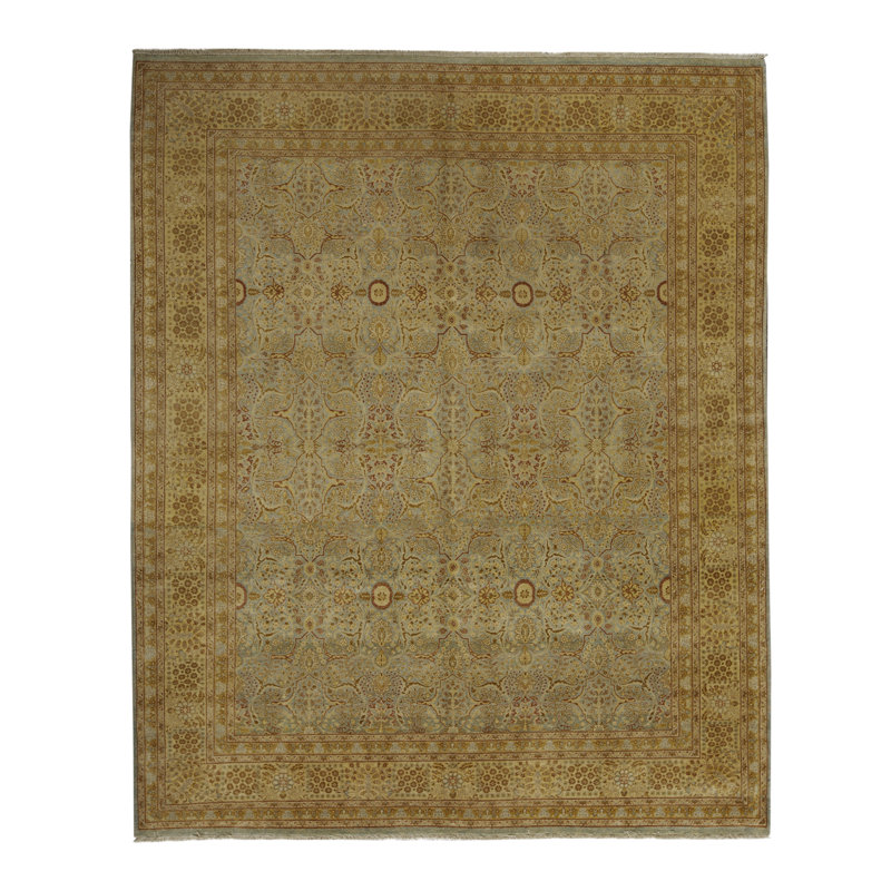 Wool Oriental Area Rug in Brown