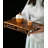 Vintage Elegance · Handmade Hammer Patterned Copper Tea Table | Bamboo Teapot Tray | Household Dry Brewing Plate And Tea Set Storage Plate