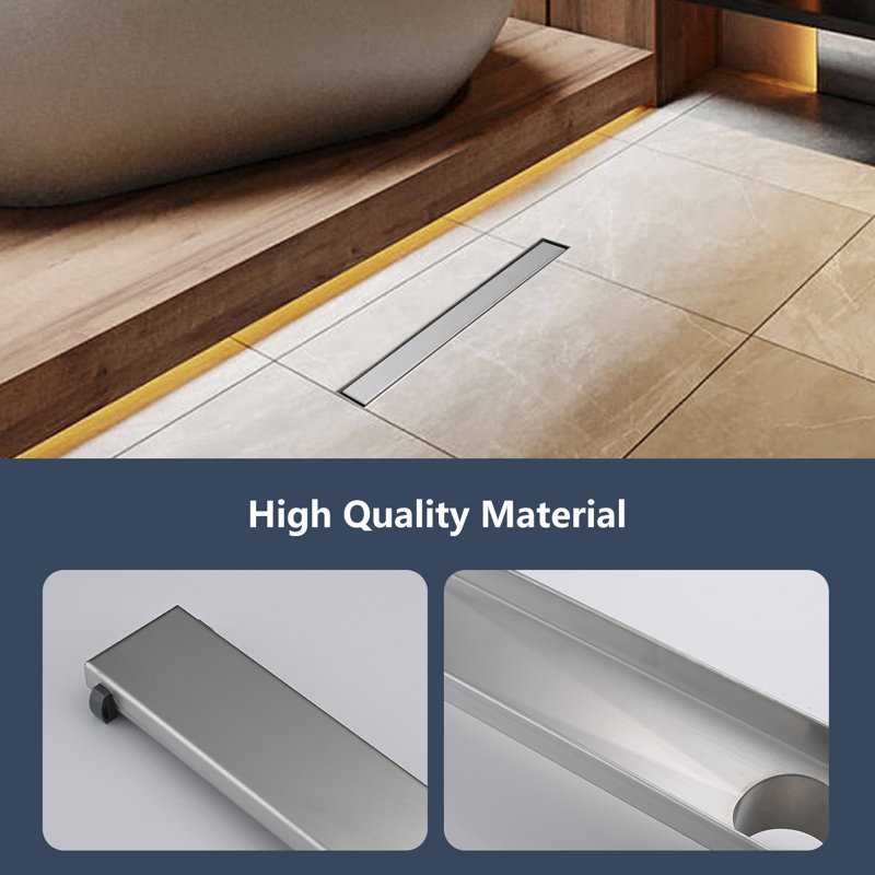 12'' W Linear Grid Shower Drain
