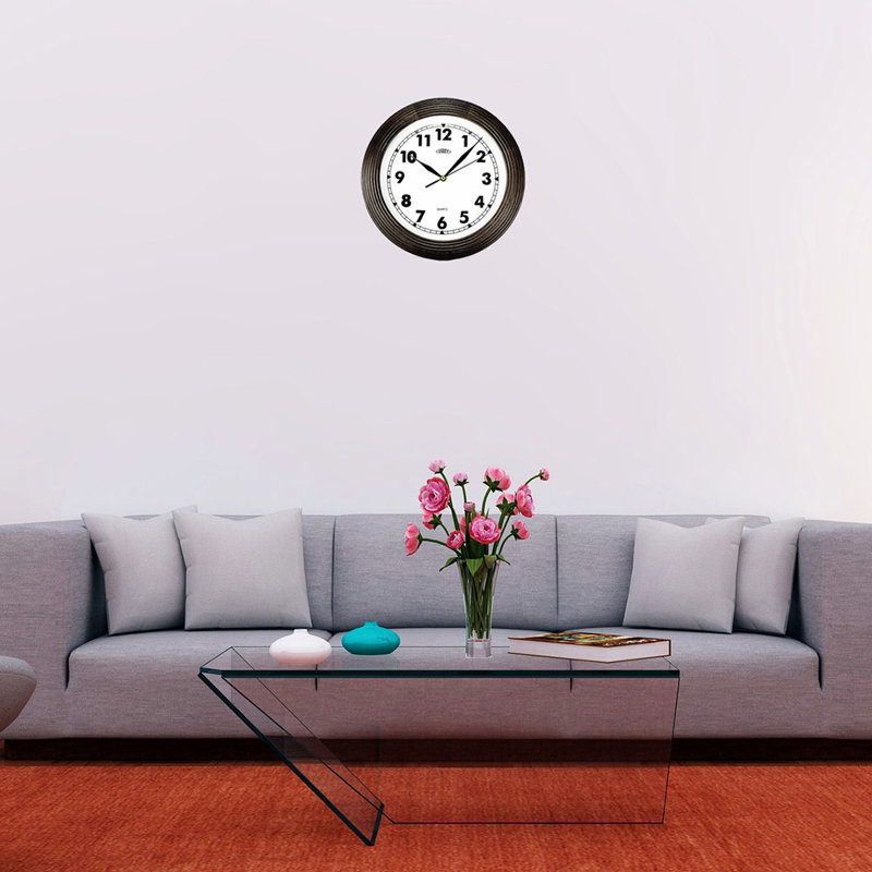 Monserrat Wood Wall Clock, Dark Brown