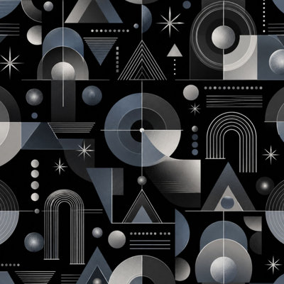 Papier peint auto-adhésif mural à motif de lignes abstraites à motif de cercles abstraits, galaxie, cercle central, papier peint amovible, adhésif pour salle de bain 17,7 po x 118 po