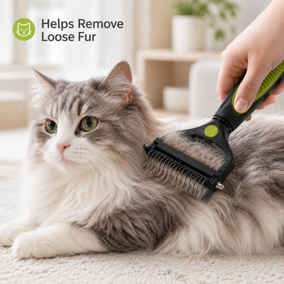 3-in-1 Pet Grooming Brush for Dogs & Cats