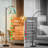 Arc Floor Lamp Peacocks Magnolia Blossoms Turquoise Elegant Vintage Asian Style Standing Light for Bedroom 3 Color Dimmable Tall Lamp with Remote Control and Bulb Included