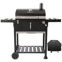 Cast Iron Hibachi Grill Small, Outdoor Cooking Small Tabletop Charcoal BBQ  Grill, 2 Heights, Air Control & Coal Door, Charcoal Gril for Outdoor Picnic