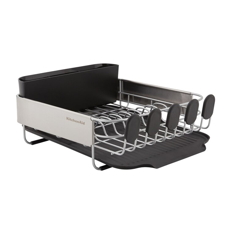 KitchenAid Compact Stainless Steel Dish Rack, 16.06-Inch & Reviews