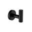 Crochet de douche noir mat en acier inoxydable 304 6 pièces pour salle de bain et serviette d'extérieur