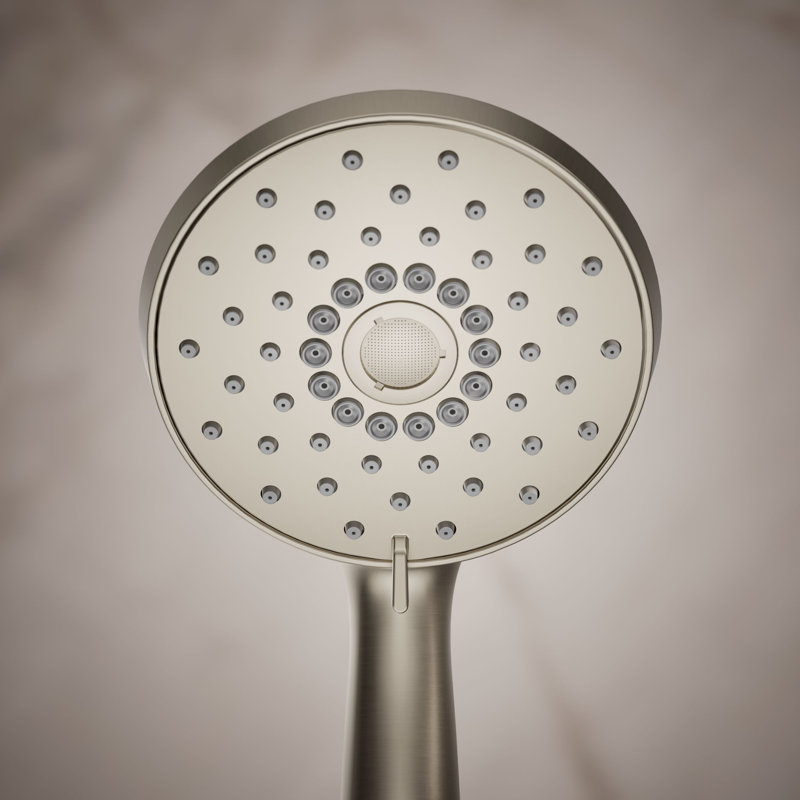 Pomme de douche à main multi-fonctions 1,75 gallons avec jet d'air à induction Katalyst Forte, Nickel brossé éclatant
