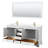 Deborah 72'' Double Bathroom Vanity with Marble Top-61132943-97760727