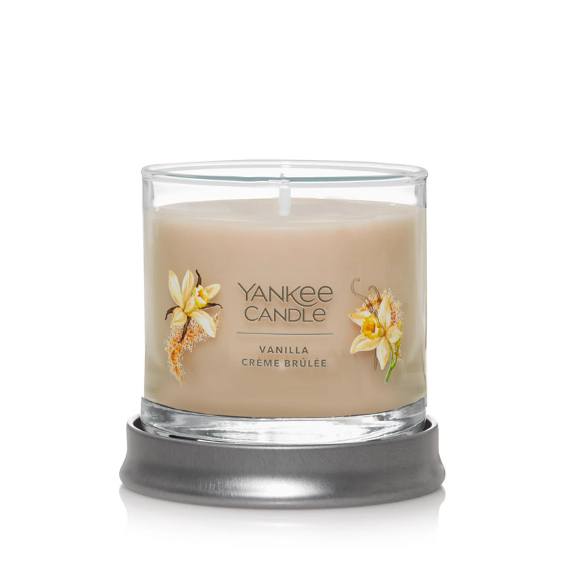 Signature Vanilla Crème Brulée Scented Candle, 4 oz Small Tumbler