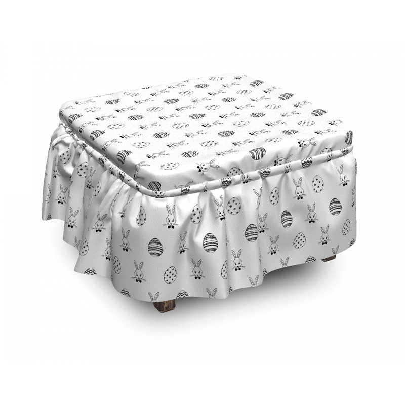 Box Cushion Ottoman Slipcover