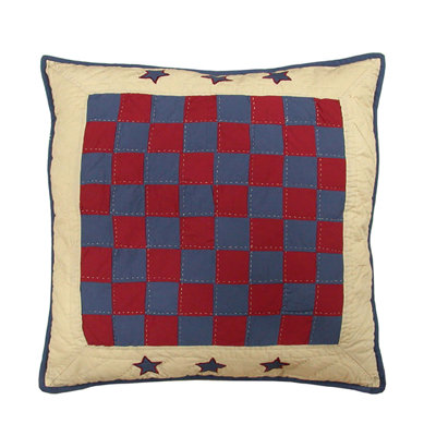 Colonial Williamsburg Checkerboard Quilted Pillow