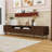 Wooden TV Stand with Storage Shelves, Drawers and Cabinets-149466599