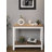 Cedarfield Brown & White Wooden Entry Table | Modern Farmhouse |