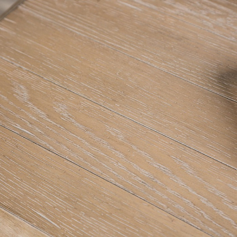Table de bout carrée Cherie, 1 tiroir, tablette, blanc clair délavé, 24 po