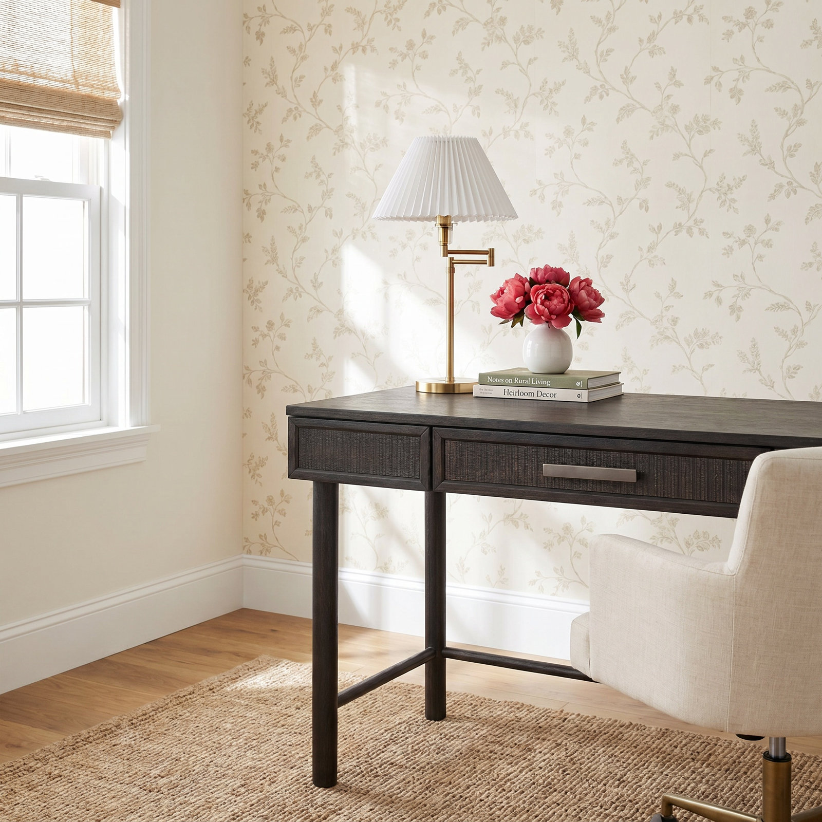 Tura Solid Wood Writing Desk