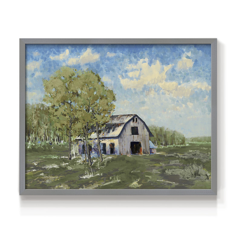 Autumn Barn V30 -Framed Print - Restickable