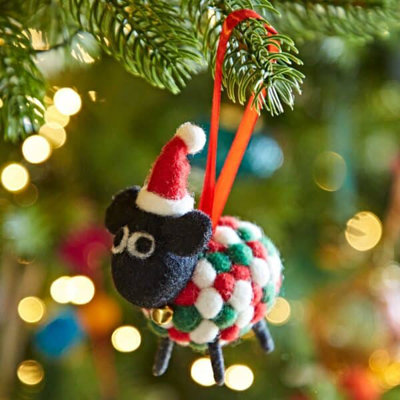 10 cm Handmade Wool / Felt Animals Sheep Hanging Figurine Ornament