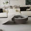 Table basse ronde avec rangement, table d'appoint pour salon, chambre à coucher, appartement ou bureau