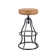 Bernardo Swivel Upholstered Adjustable Height Counter Stool with Metal Frame