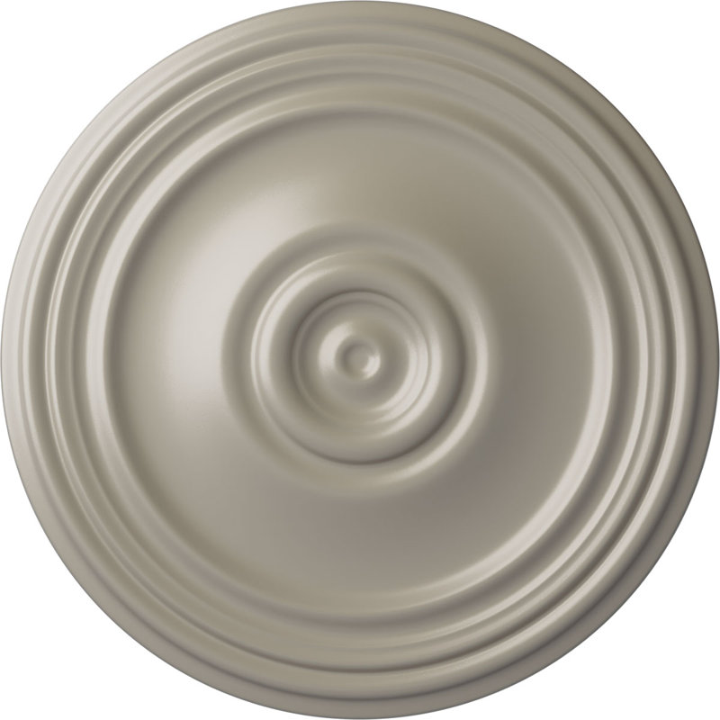 21 po x P 1 1/4 po, médaillon de plafond en polaire (convient aux auvents jusqu'à 6 3/4 po), Blanc perle