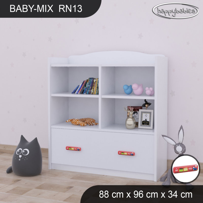 96cm H X 88cm W Kids Cube, White/Orange