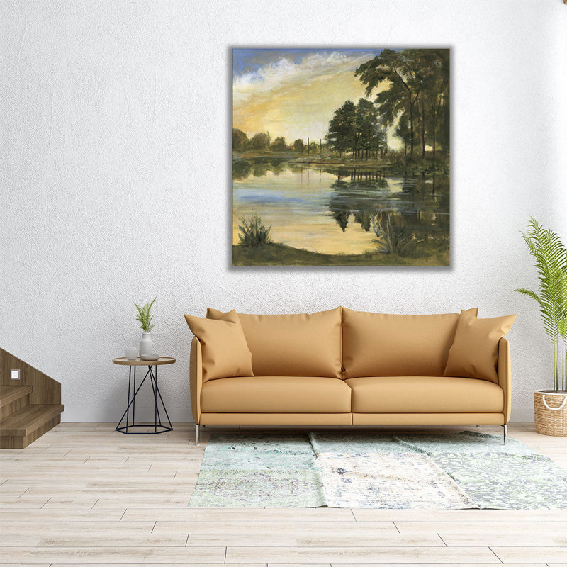 Sunrise Reflections I - reproduction d'art sur toile, H 30 po x l 30 po