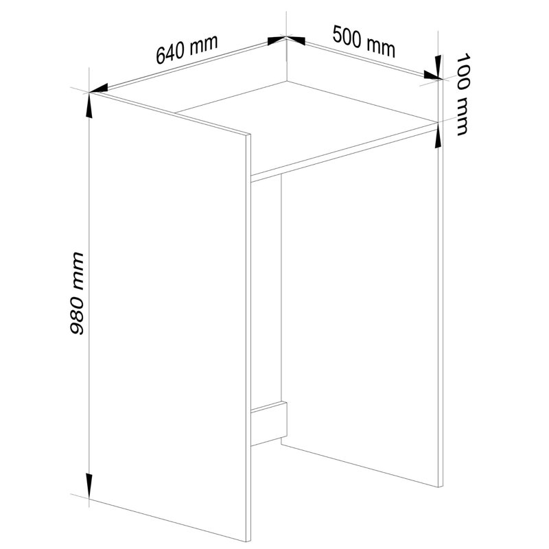 Laz-Son Freestanding Bathroom Cabinet, Natural/White