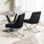 Chaise d'appoint rembourrée en velours Elian-293064306