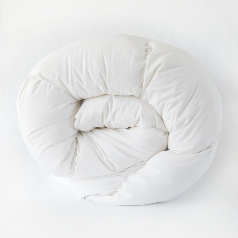 Twin White Microfiber Down Alternative Comforter