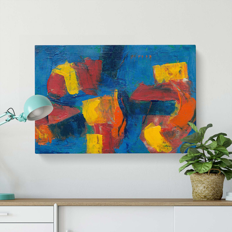 Abstract Art Painting Vol.276 by S.Johnson - Wrapped Canvas Painting, 40cm H x 60cm W x 3cm D