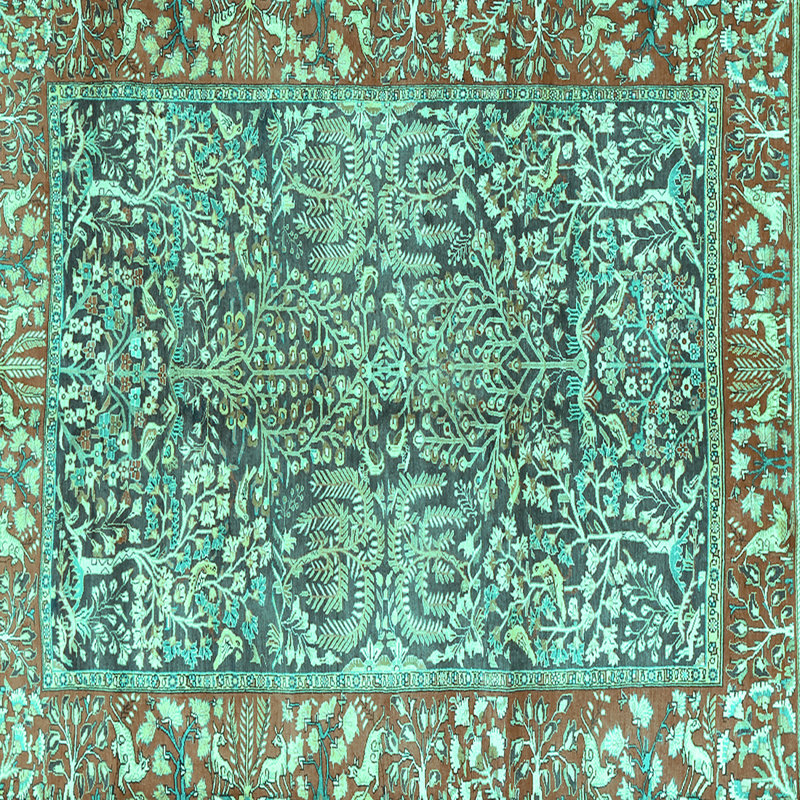 Marsibil Performance Abstract Indoor Rug, Square 5'