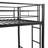 Twin Over Metal Bunk Bed With Trundle, Black - Modern Bedroom Addition For Comfort, Space Saving Design, Steel Frame, Quiet And Stable Performance, Safe Stairs, Simple Assembly Process, No Box Spring-325847225-325847175