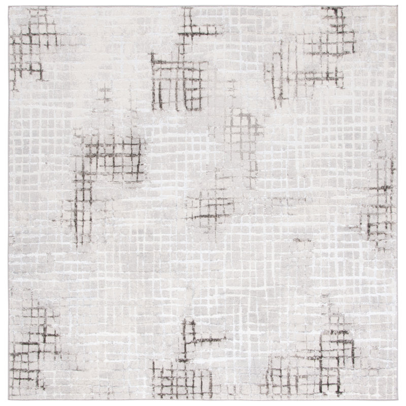 Tapis abstrait Kopp Performance, Carré 6 pi 7 po