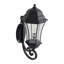 1-Pack 26.7" Large Outdoor Wall Light Die-Cast Aluminum In Black Finish Clear Glass（Bulb Not Include）