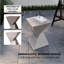 Table d'appoint Analu Modern Fiberstone avec piédestal torsadé-2017528067