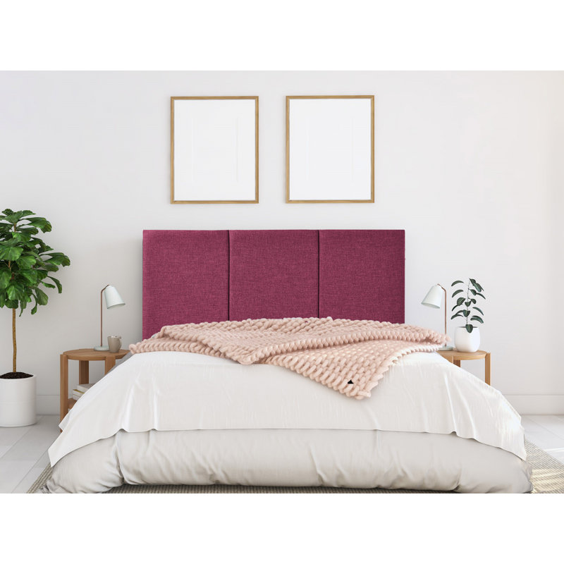 Francyne Upholstered Headboard, Kingsize (5'), Mid Blue