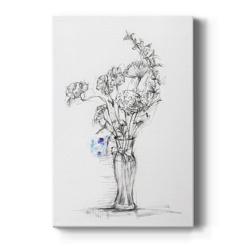 Étude de bouquets sauvages I - galerie sur mesure, H 27 po x l 18 po
