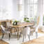 Arpita Poplar Oval Wood Top Dining Table with Iron Base-204015780