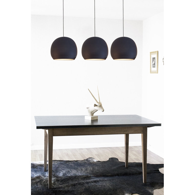 Clay 1 - Light Pendant, Black Fabric, Matte Black, 100" H x  5" D