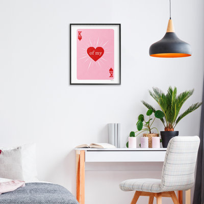 King Of My Heart Framed Giclee, design by Amanda Greenwood
