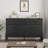 Extra  7-Drawer Storage Cabinet. Black Wood 52-Inch Freestanding Organizer. Large Capacity Storage for Living Room. Bedroom or Entryway System-791127197