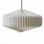 35 cm H Oval Pendant Shade in White