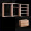 Systèmes de placard | Système d'organisation mural modulaire en bois de chêne Devi | Chêne | Bois-1473002645