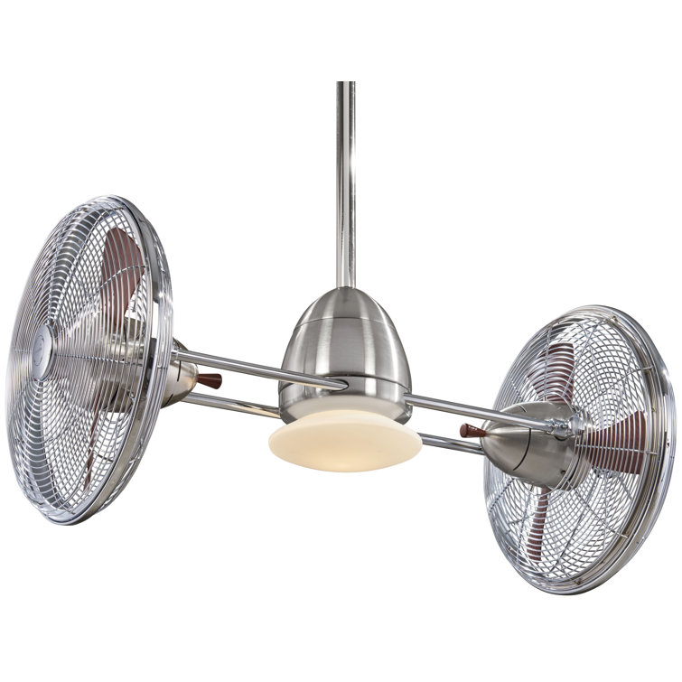 42" Gyro 6 - Blade LED Standard Ceiling Fan with Pull Chain and Light Kit Included