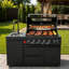Ensemble de cuisine d'extérieur modulaire de 63 po x P 25 po x H 48 po avec barbecue au gaz à 6 brûleurs, évier et comptoir en granite
